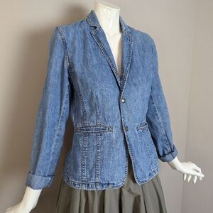 Ralph Lauren 1967 Denim Blazer Jacket Women’s Small Casual Vintage-Inspired S
